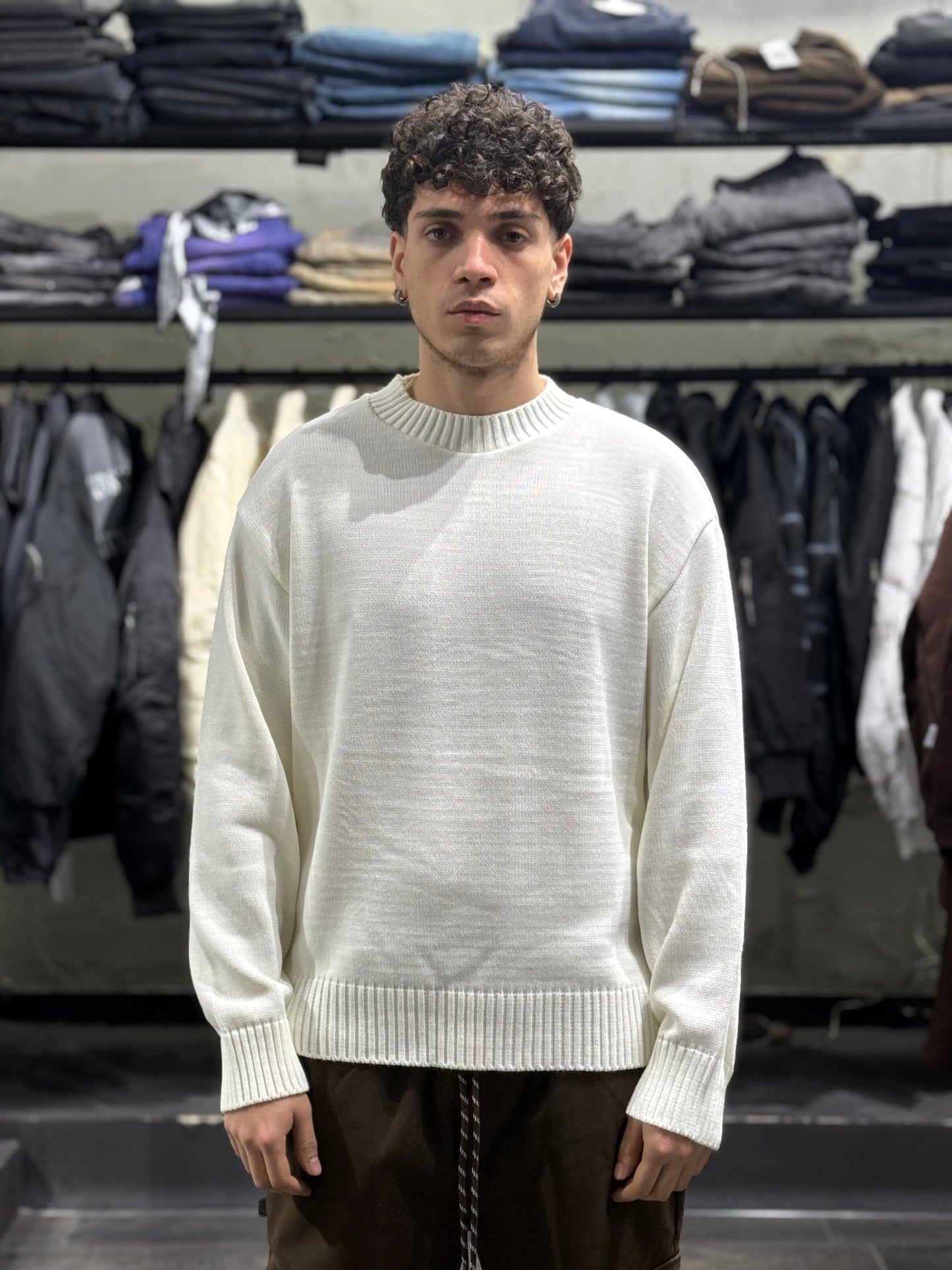 MAGLIONE BASIC WHITE