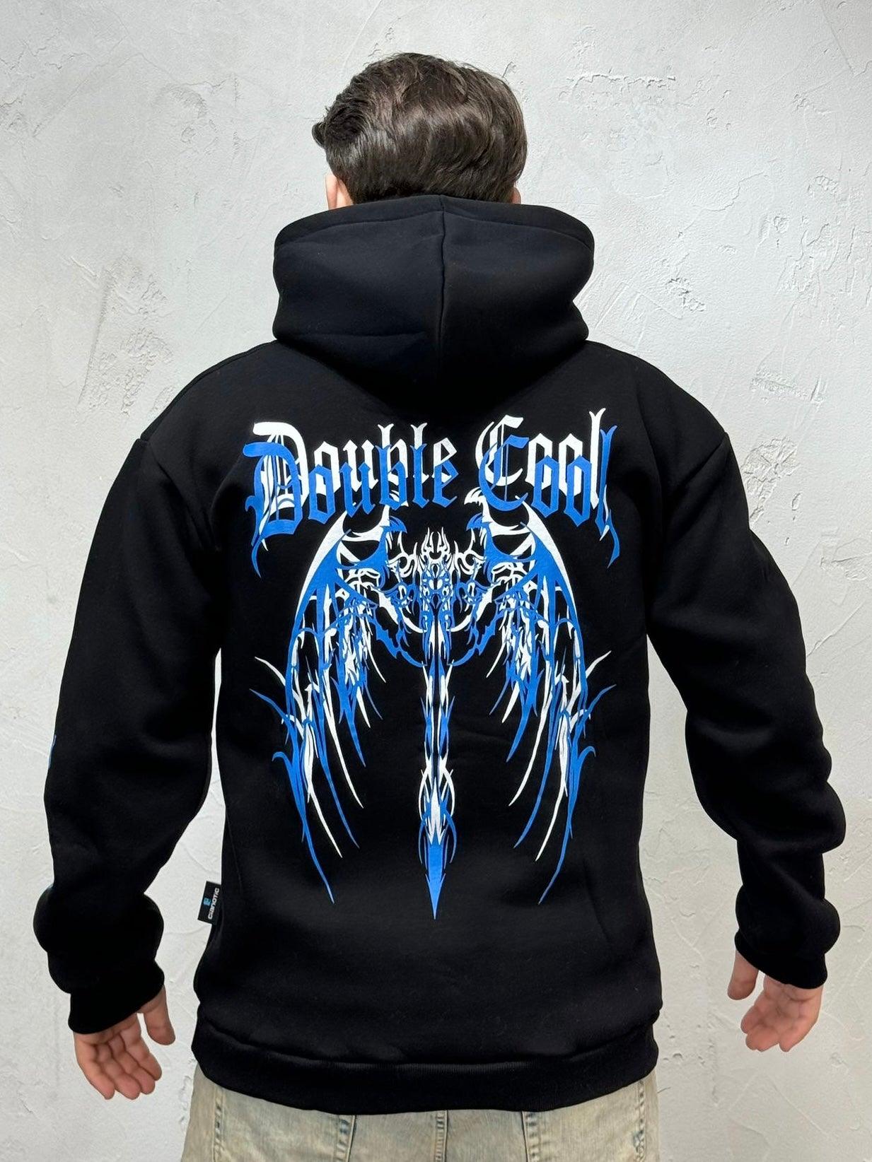 HOODIE REGULAR FIT DOUBLE BLACK