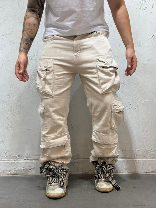 BAGGY LAX FULL POCKET BEIGE