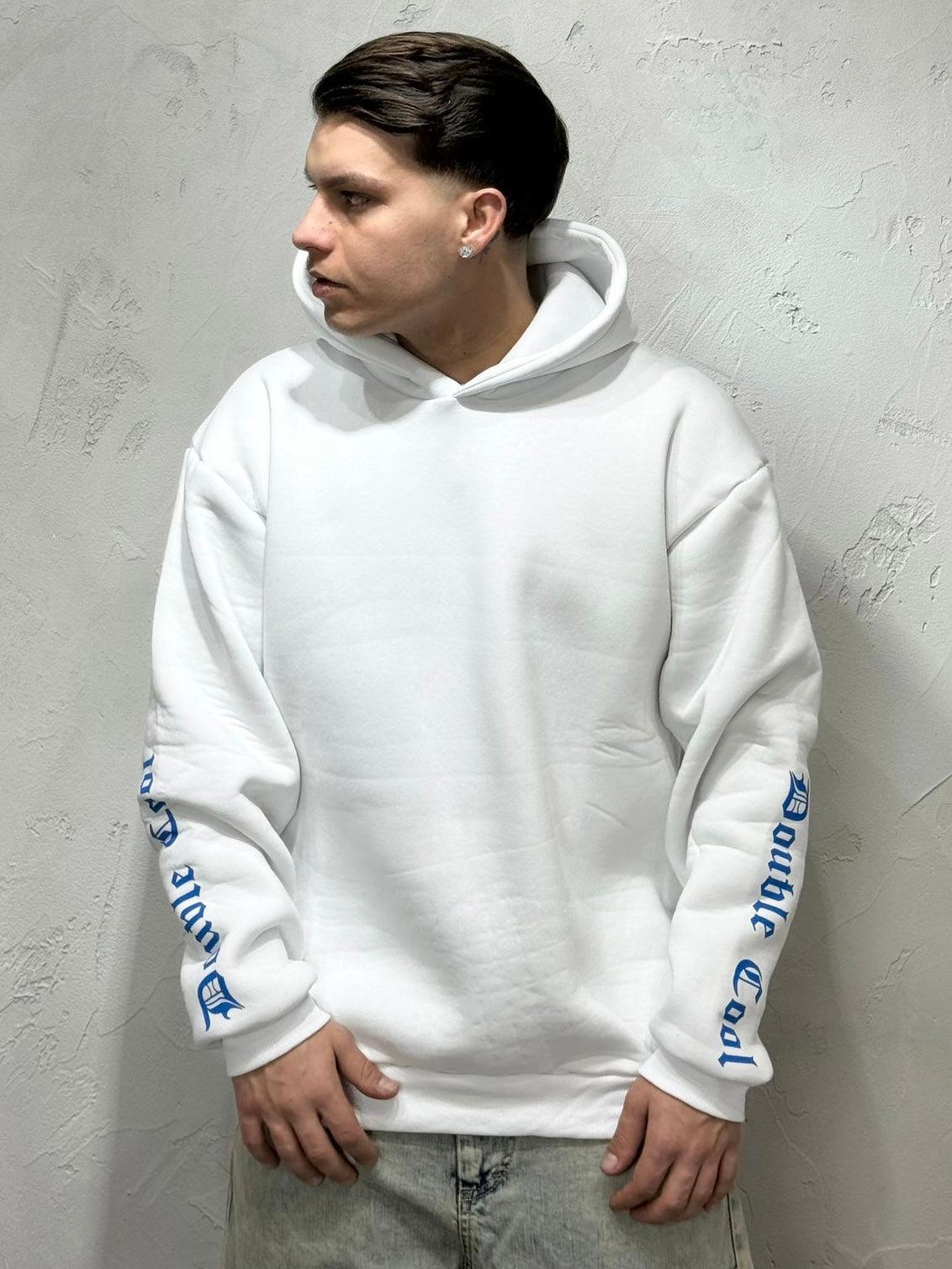 HOODIE REGULAR FIT DOUBLE WHITE
