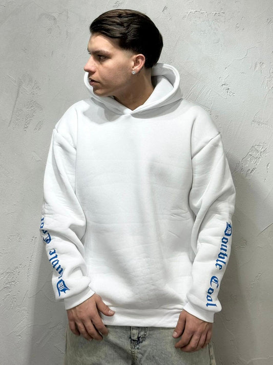 HOODIE REGULAR FIT DOUBLE WHITE