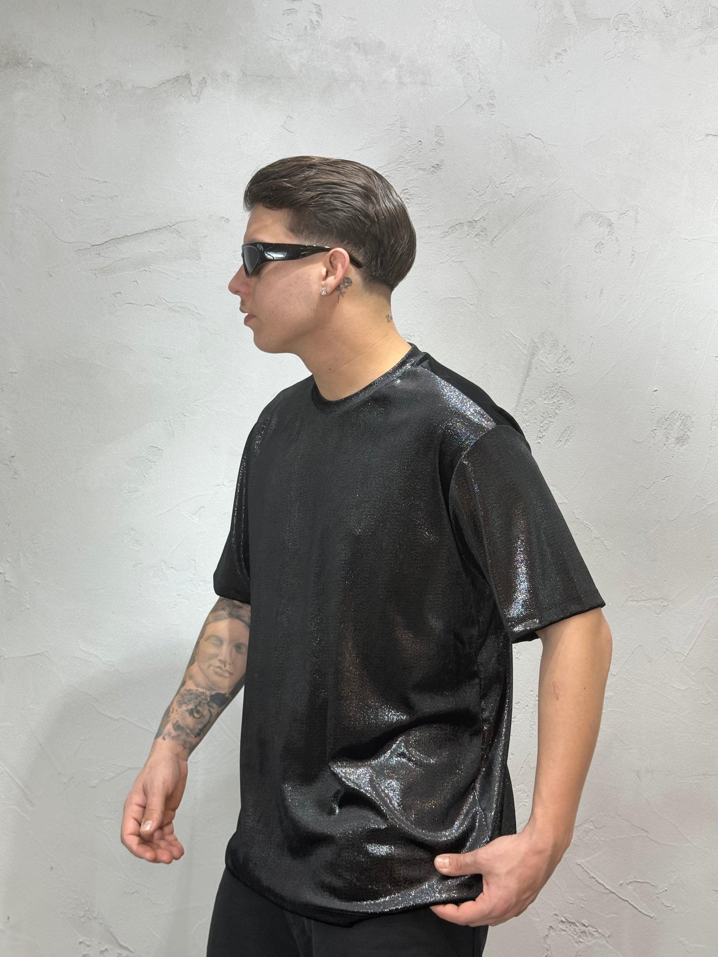 T-SHIRT GLITTER BLACK