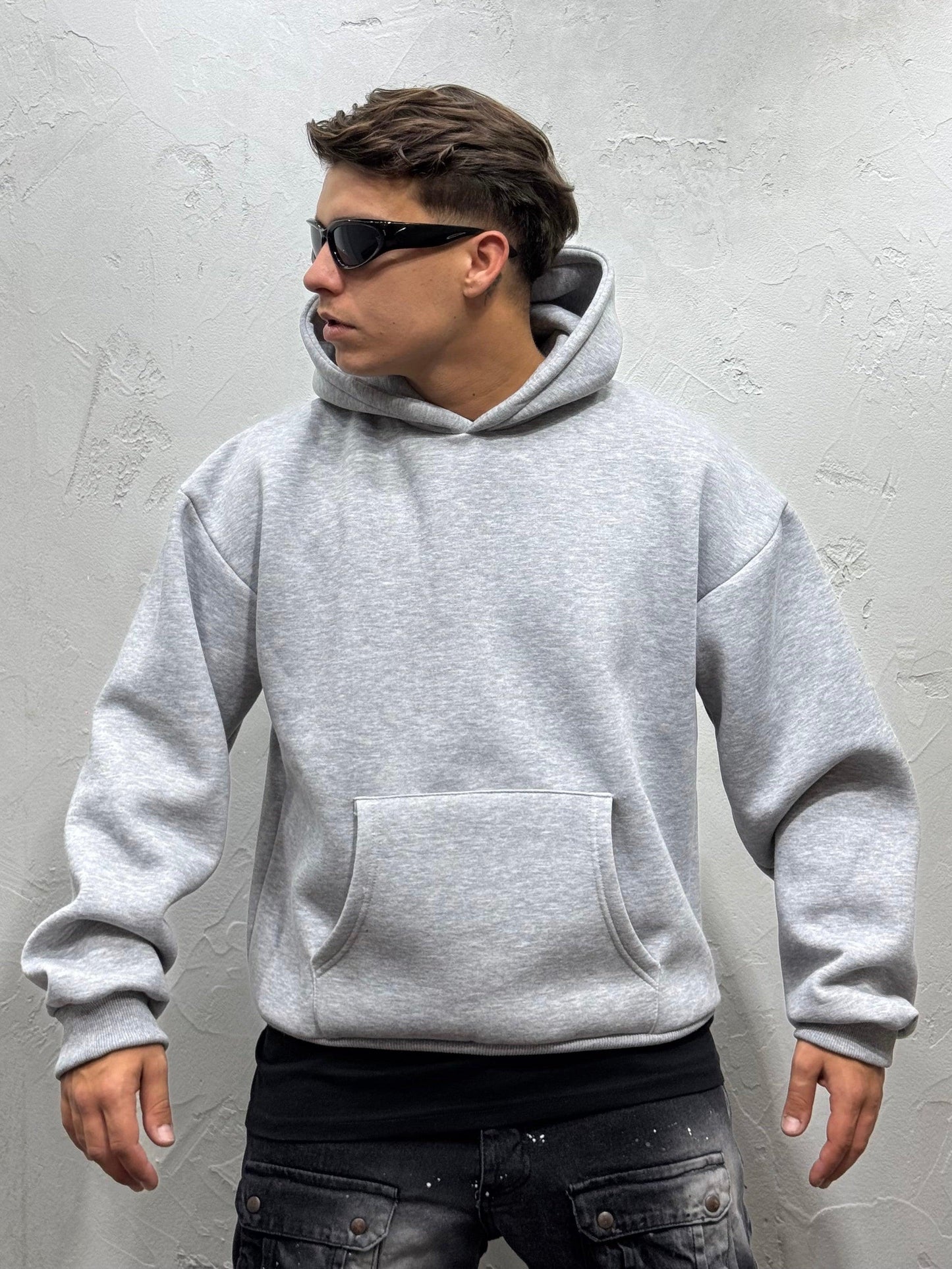 BOXY FIT HOODIE GRAY NIKE A**