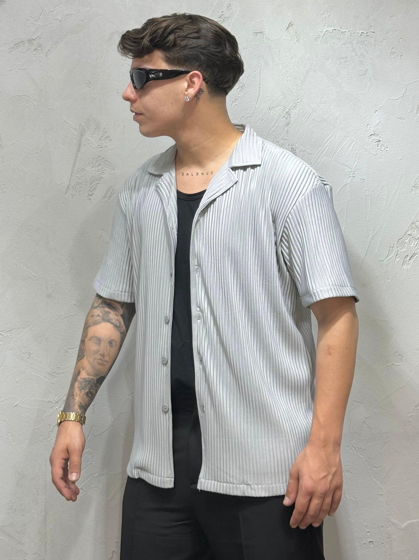 ICE PLEATED SHIRT