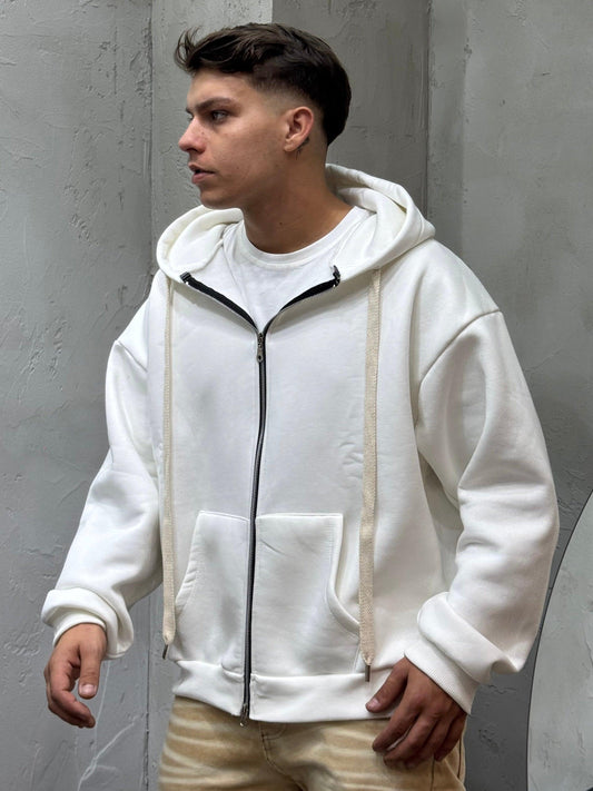 BOXY FIT WITH WHITE ZIP