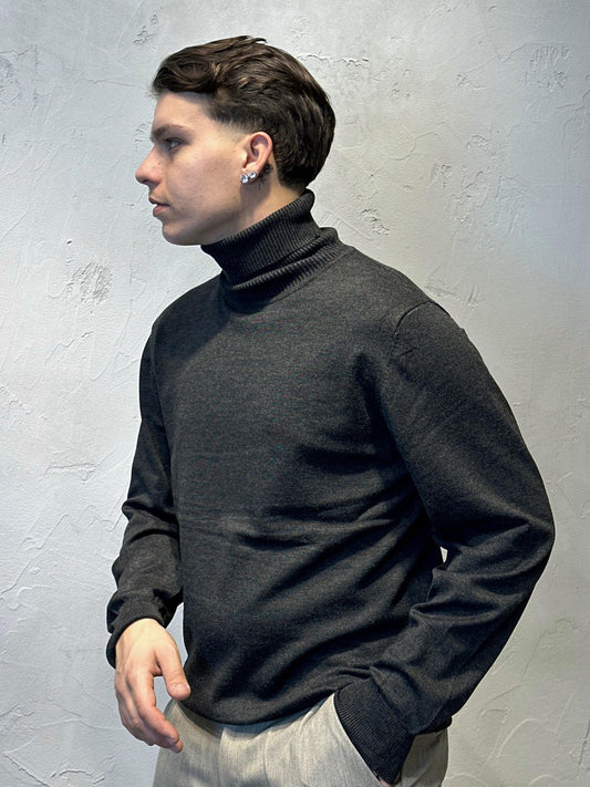 DARK GRAY TURTLENECK