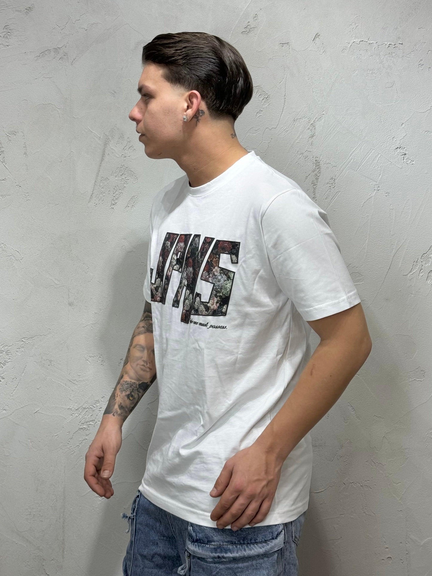 T-SHIRT JPNS FLOWERS WHITE