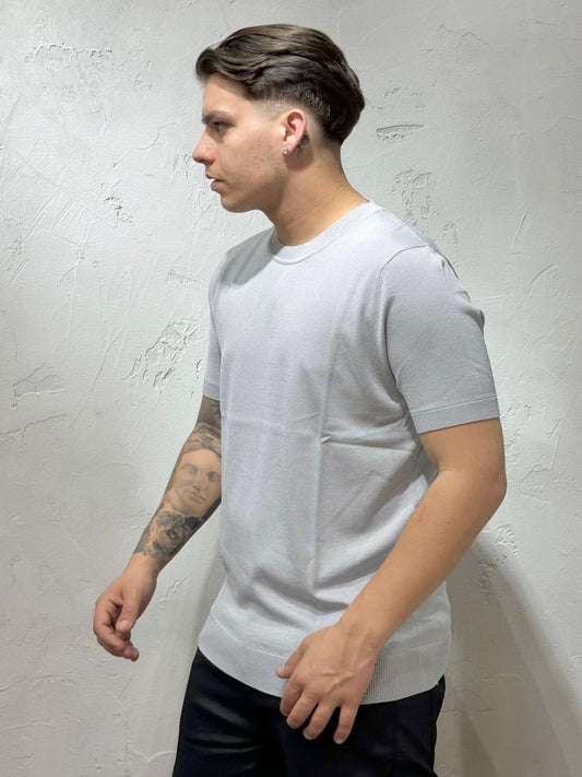 T-SHIRT BASIC IN FILO GREY