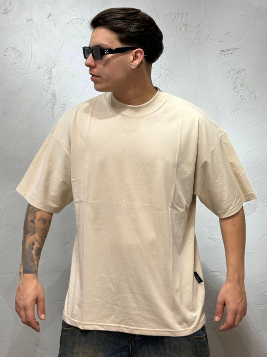 T-SHIRT CROP FIT PEACE AVORIO