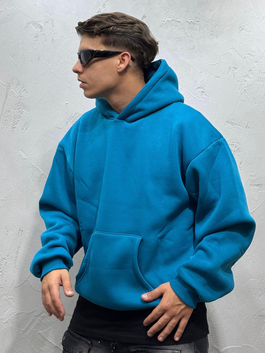 HOODIE BOXY FIT TEAL