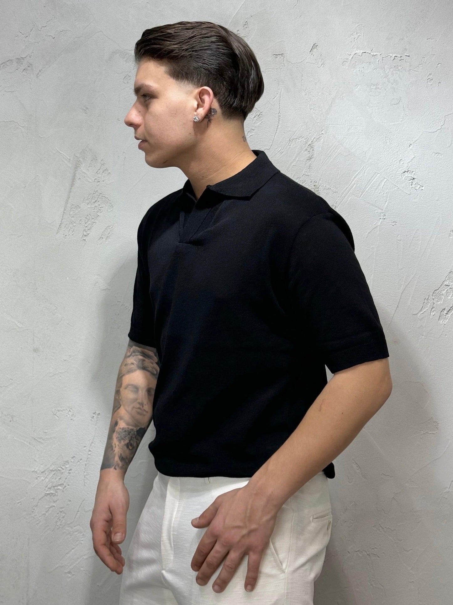 POLO IN FILO BY CNTC ELEGANT BLACK