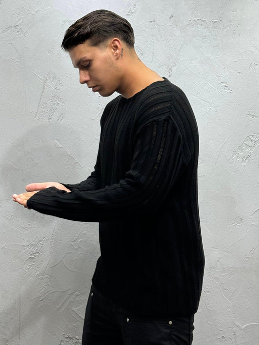 MAGLIONCINO THREAD BLACK