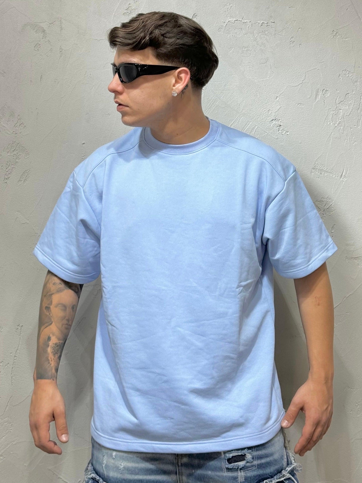 T-SHIRT SOMOS AGUA FEAR OF LOVE AZZURRO
