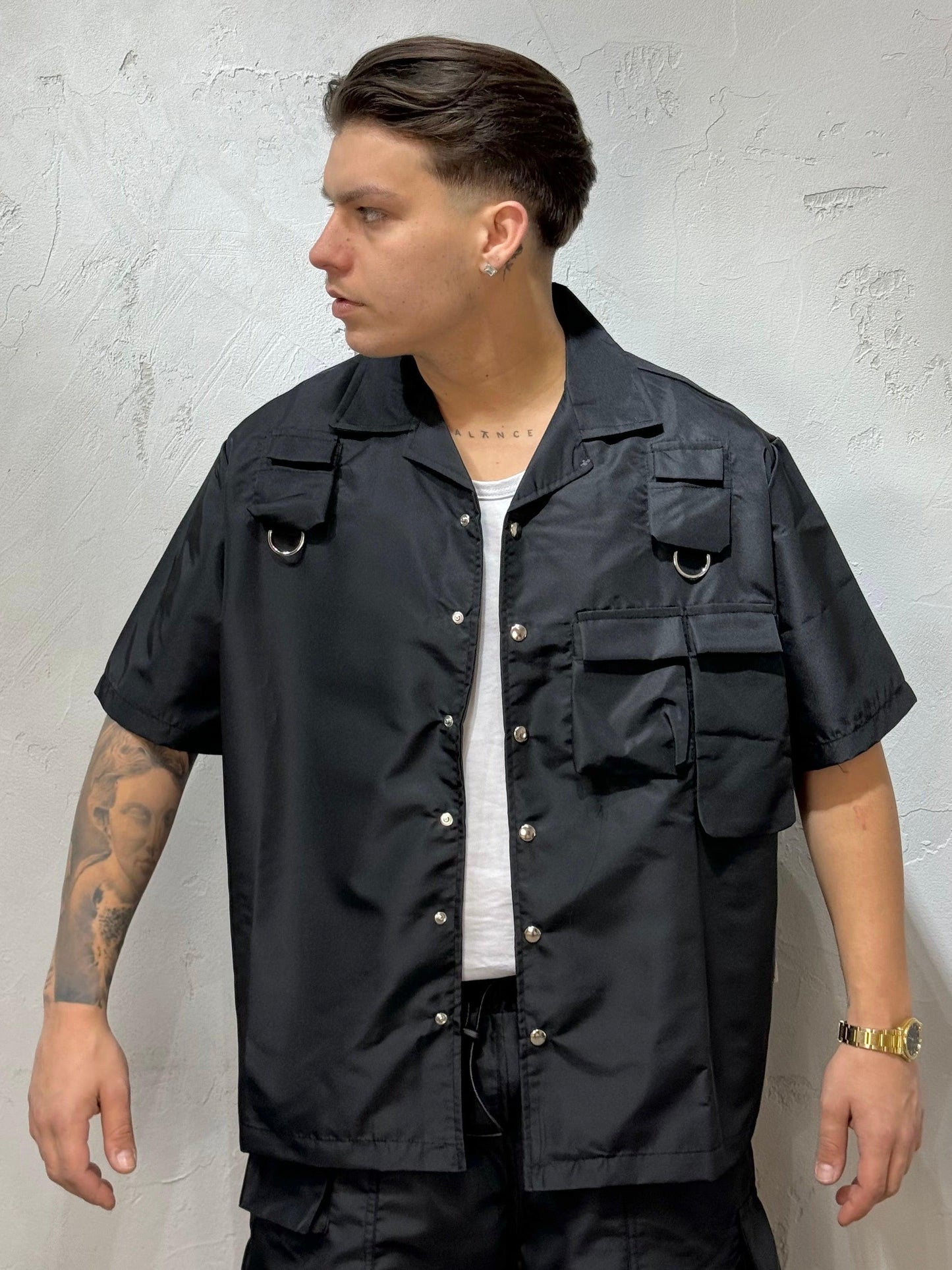 COORDINATO SHORT SLEEVES KOBE BY HYDO BLACK