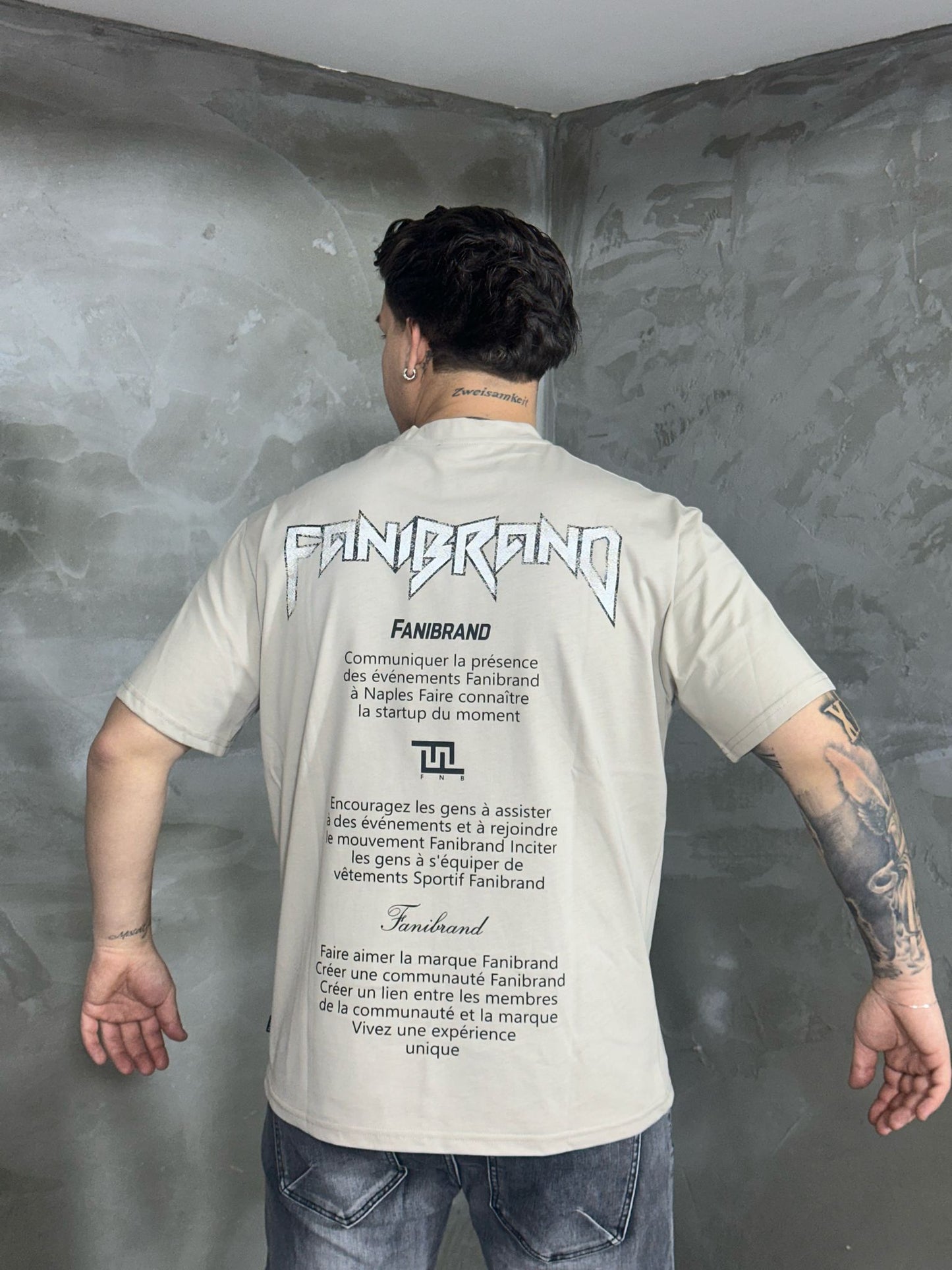 T-SHIRT FANI BRAND BEIGE