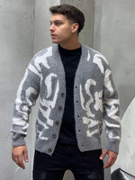 Load image into Gallery viewer, CARDIGAN STAINED GREY
