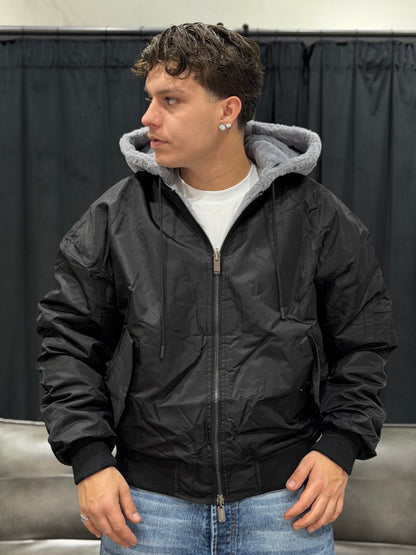 JACKET REVERSIBILE GREY/BLACK