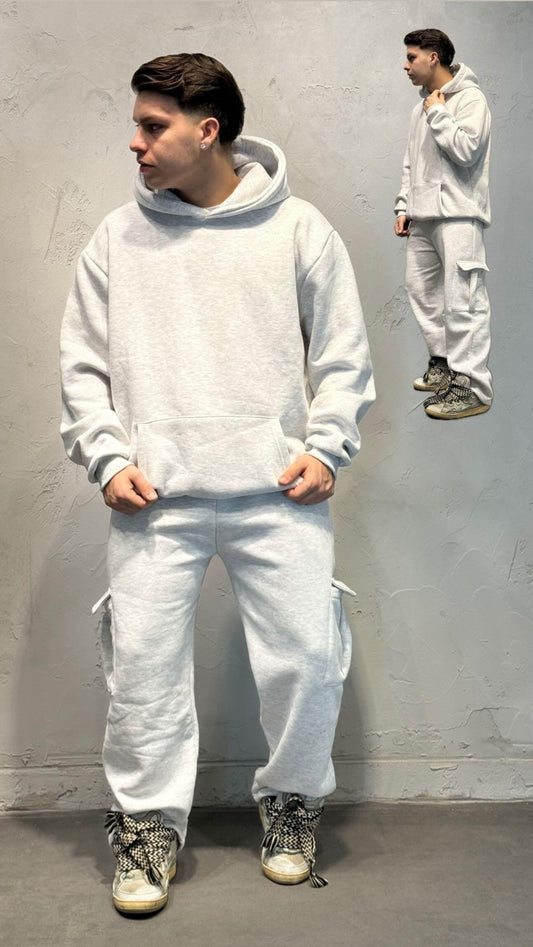 COORDINATO TUTA CARGO GREY