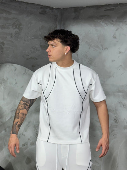 COORDSET TUTA LINES WHITE