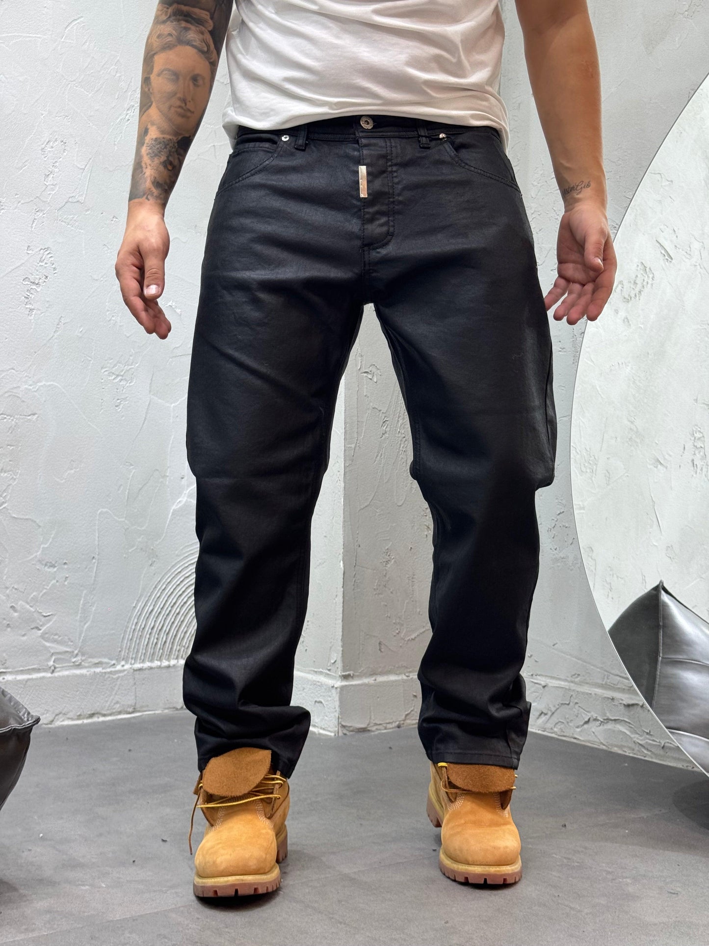 BAGGY BASIC WAXED BLACK