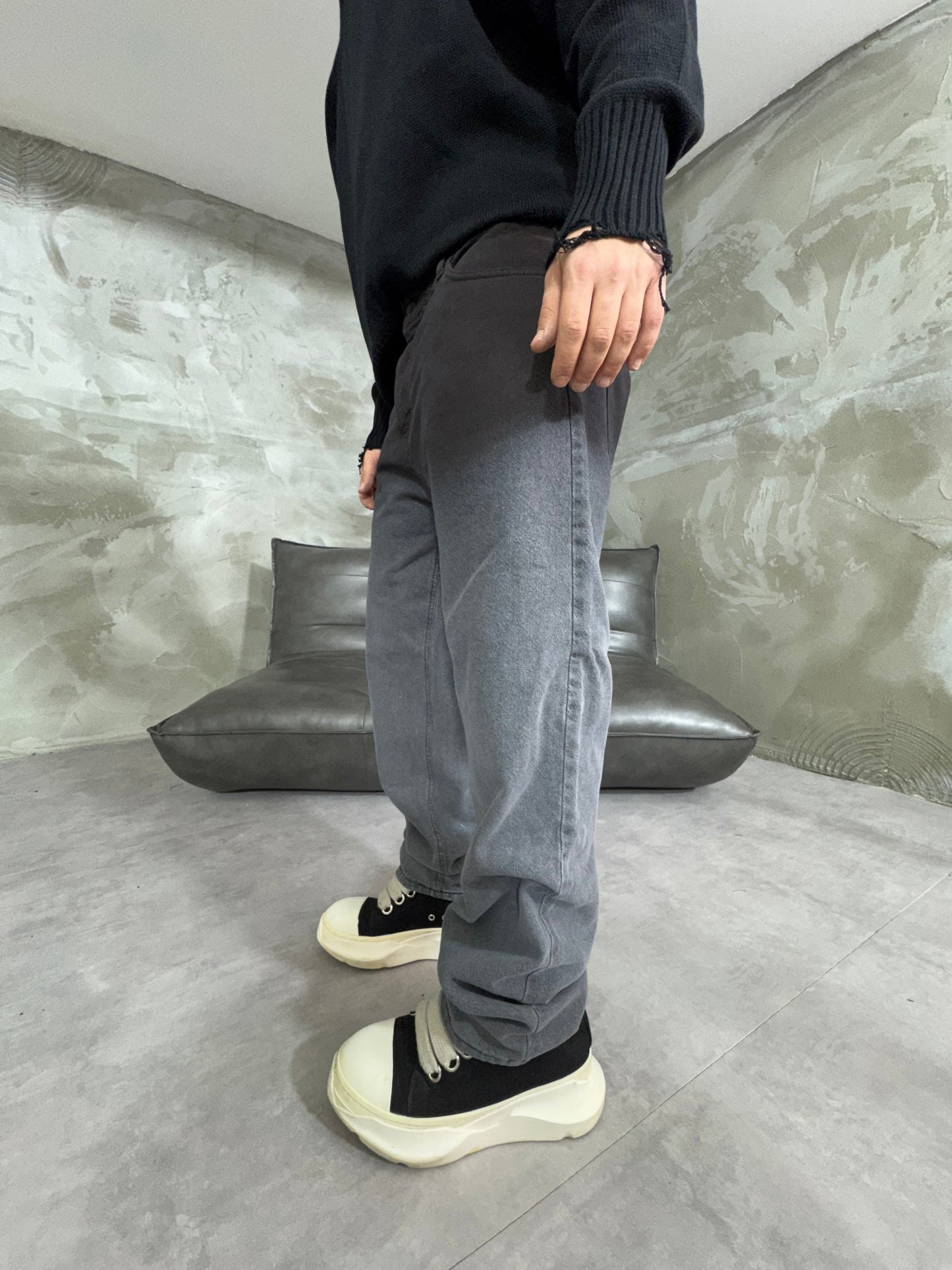 BAGGY FIT SHADED BUNKER GREY