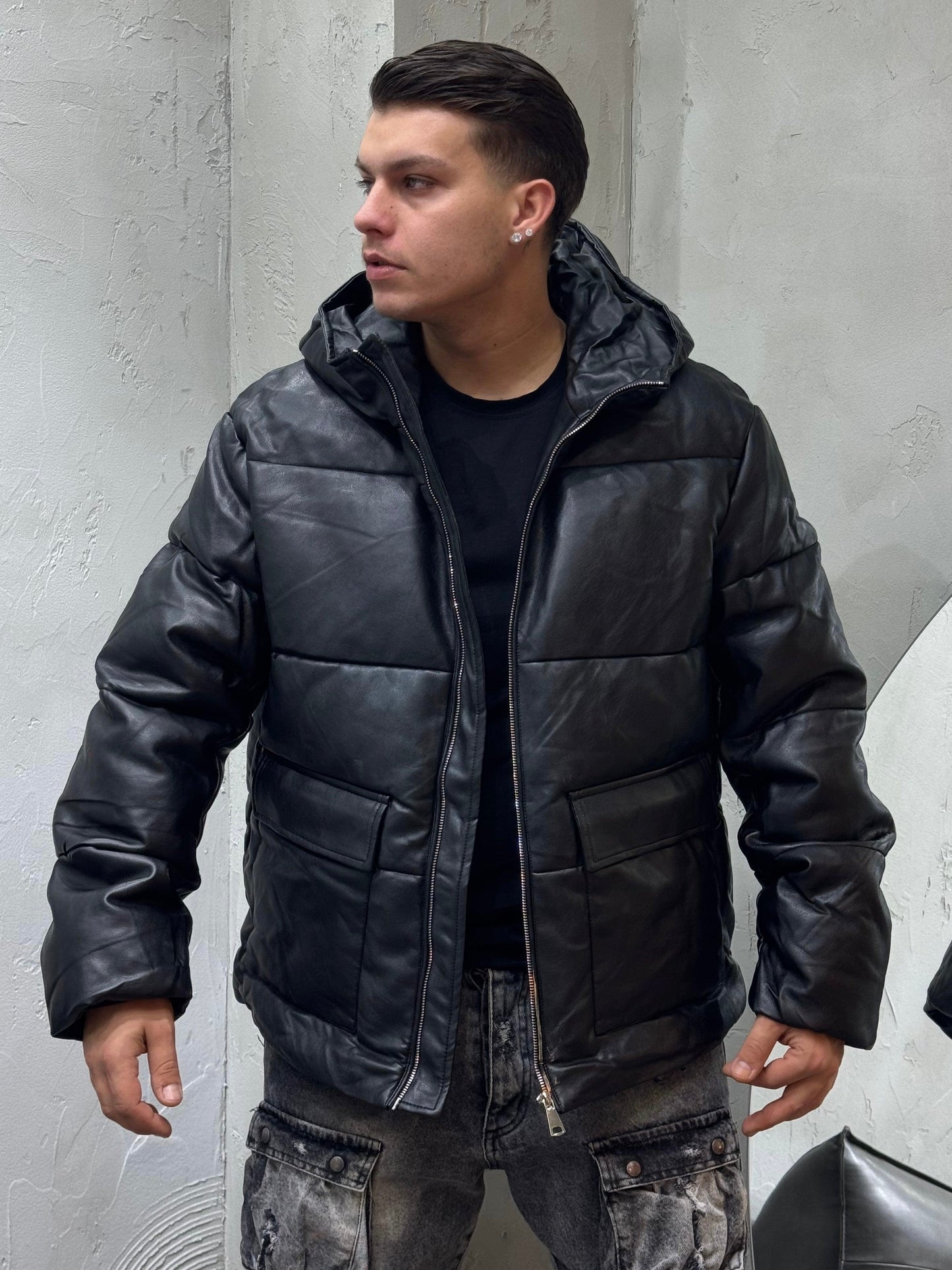 PUFFER ECOPELLE MOOD ZAR* BLACK