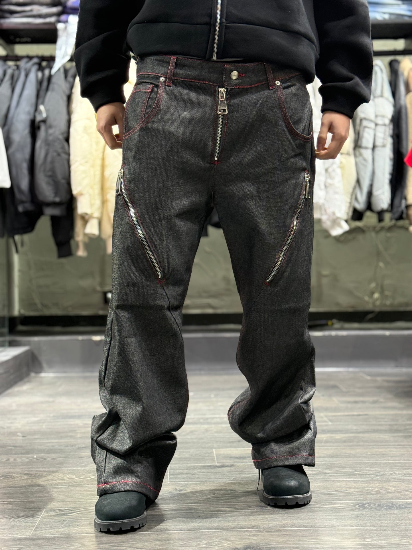 BAGGY FIT FULLED ZIP