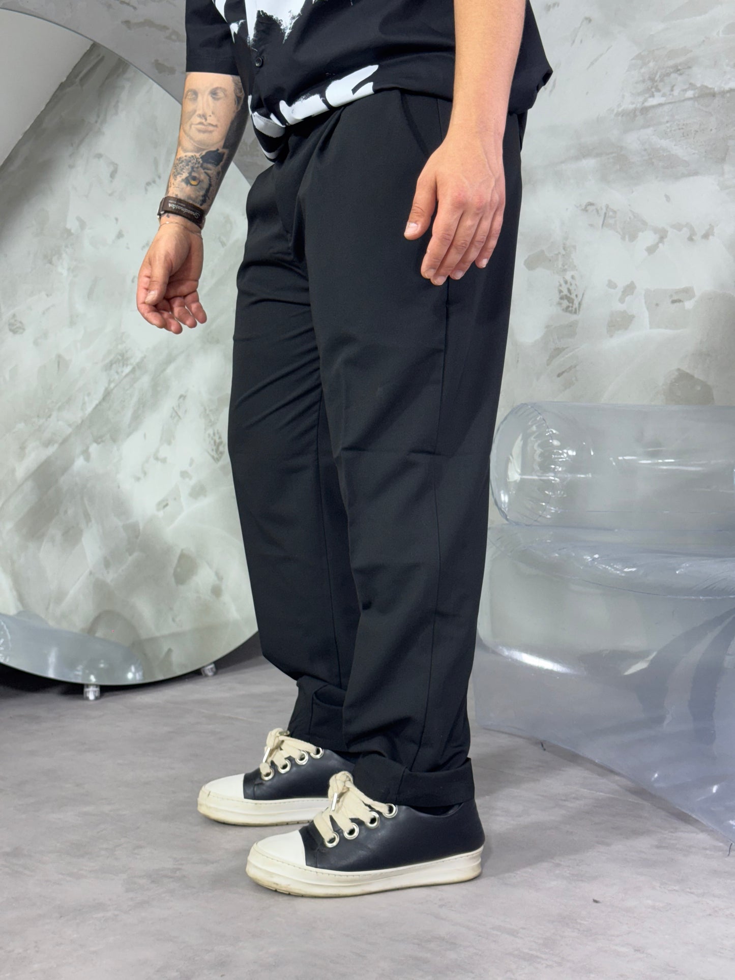 PANTALONE FONDO AMPIO BLACK