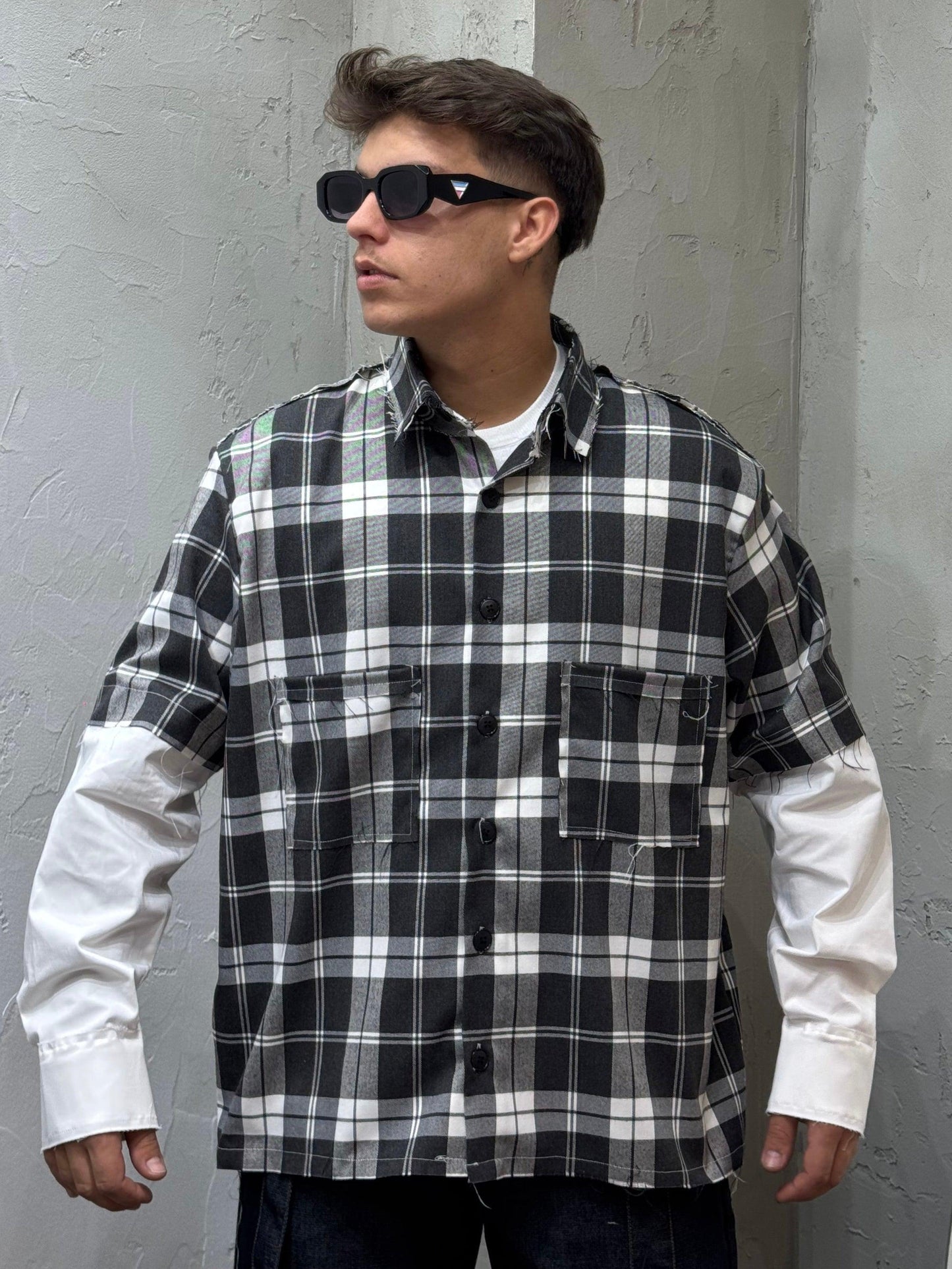 DOUBLE SHIRT BY HYDO N/B