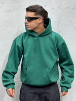 Load image into Gallery viewer, HOODIE BOXY FIT VERDE BOTTEGA PASSION
