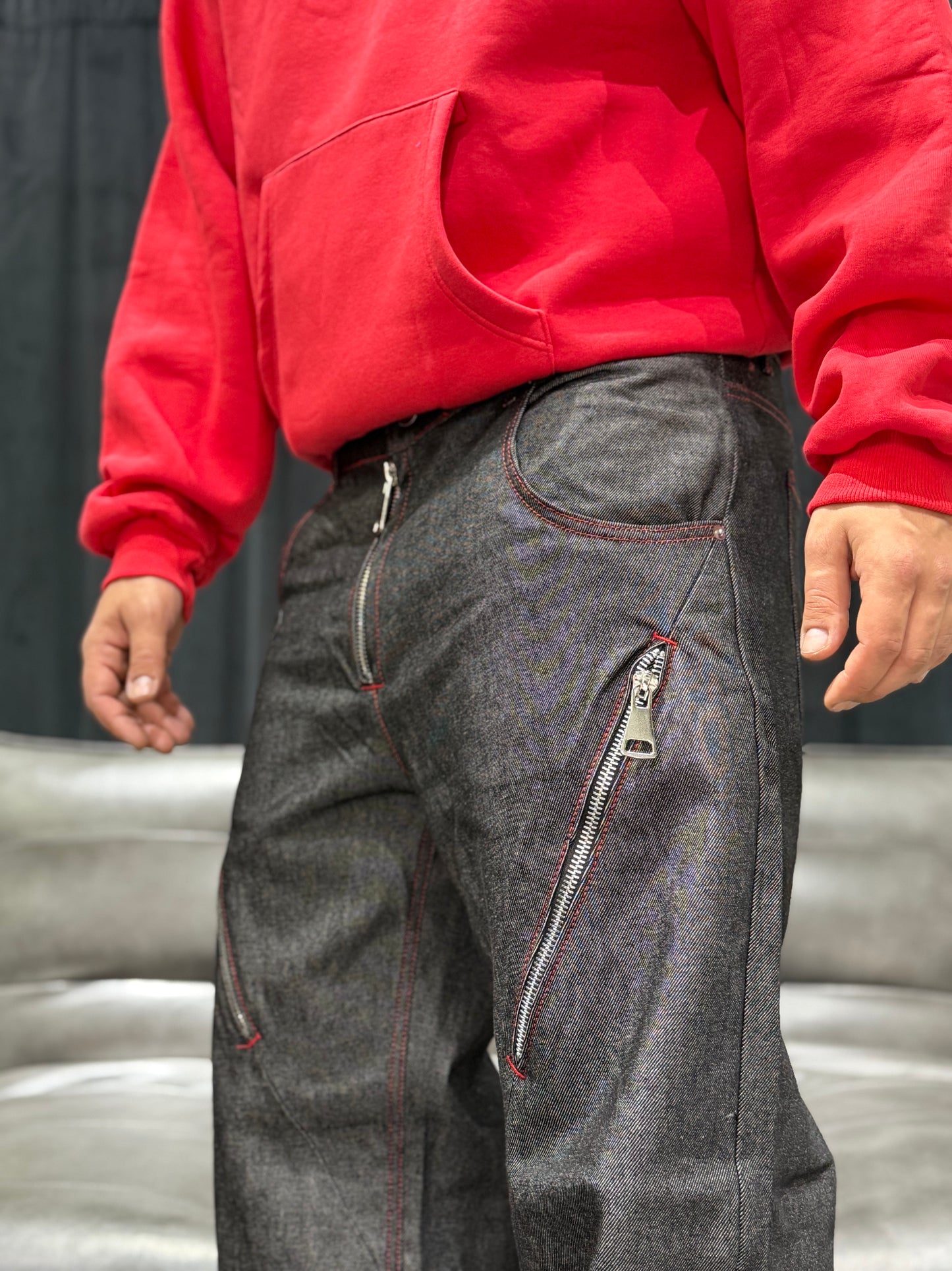 BAGGY FIT FULLED ZIP