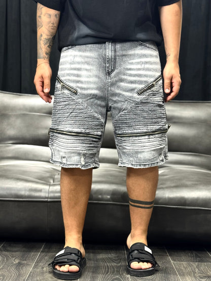 SHORT MULTIZIP GREY