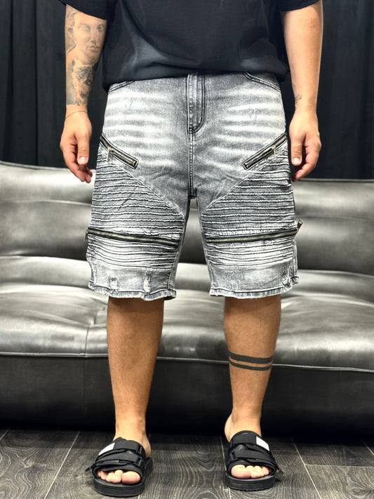 SHORT MULTIZIP GREY