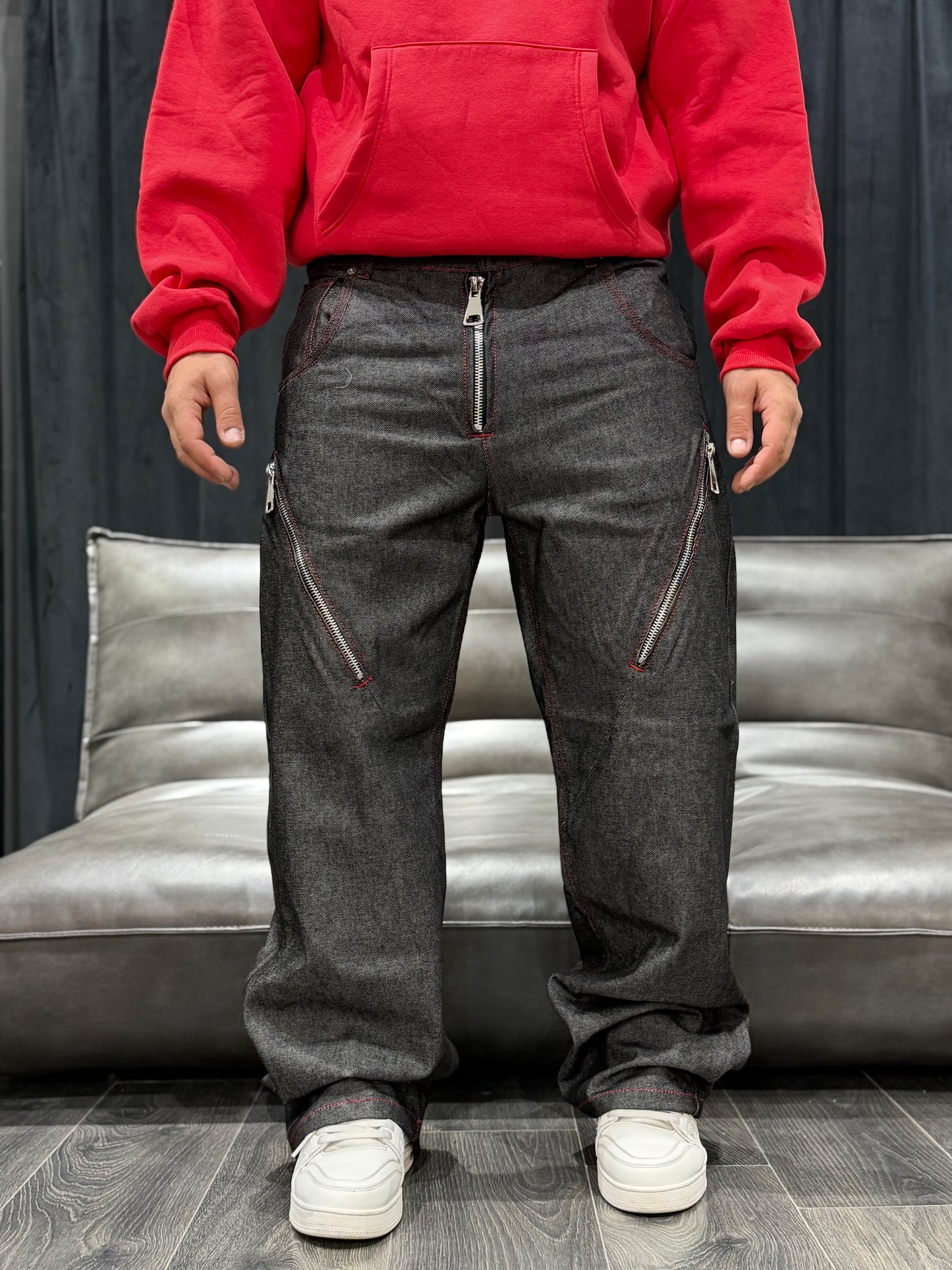 BAGGY FIT FULLED ZIP