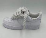 Carica l&#39;immagine nel visualizzatore Galleria, AIRFORCE 1 CUSTOM ROPE LACE BIANCO
