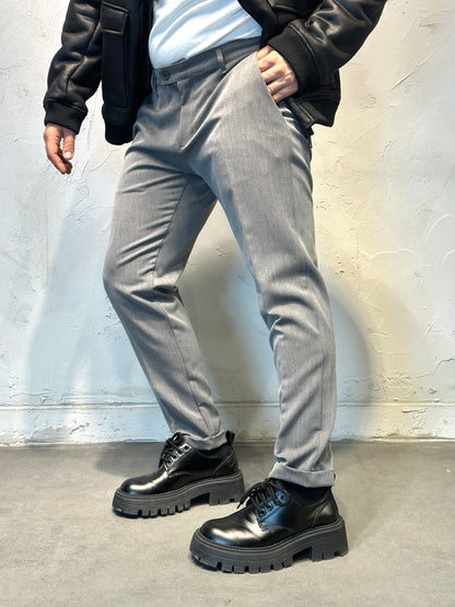 CLASSIC GRAY TROUSERS