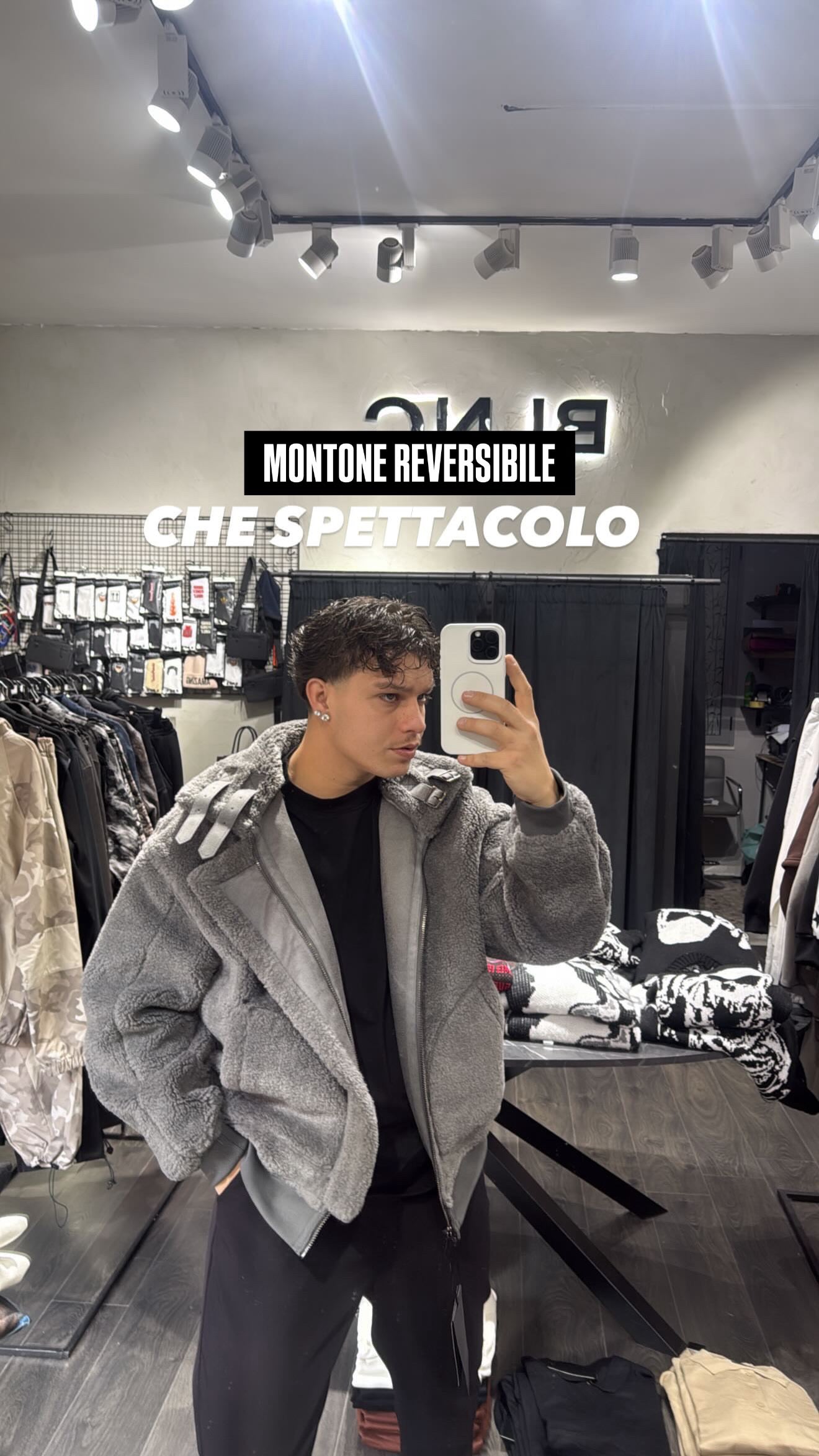 MONTONE GREY REVERSIBILE