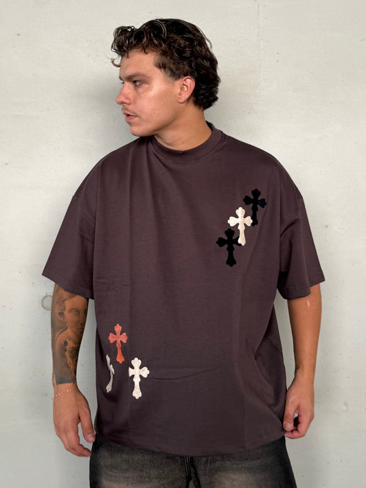 SHIRT CROSSES BROWN