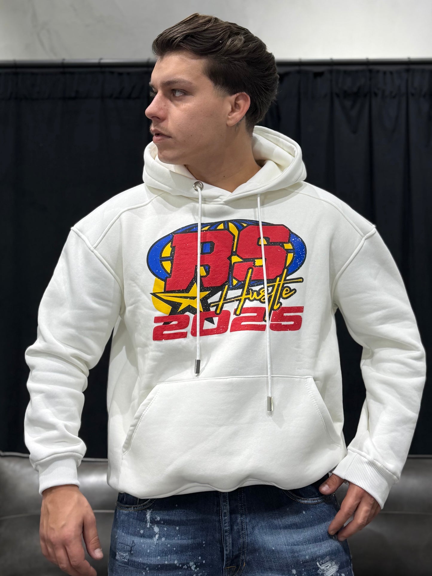 HOODIE BS 25 WHITE