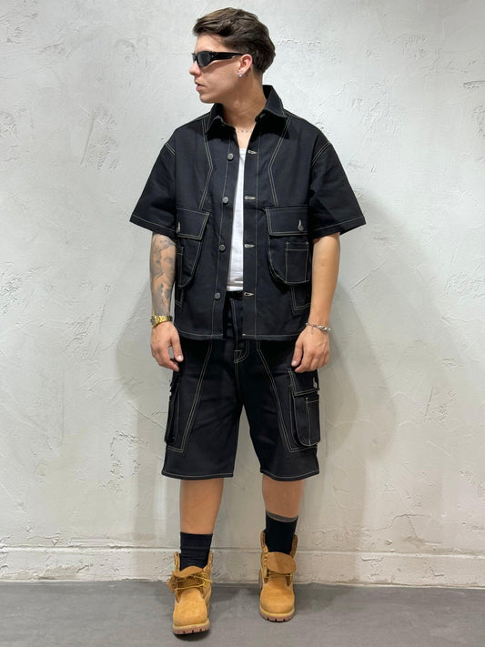 COORDINATO SEAMS CALIFORNIA BY PASSION BLACK