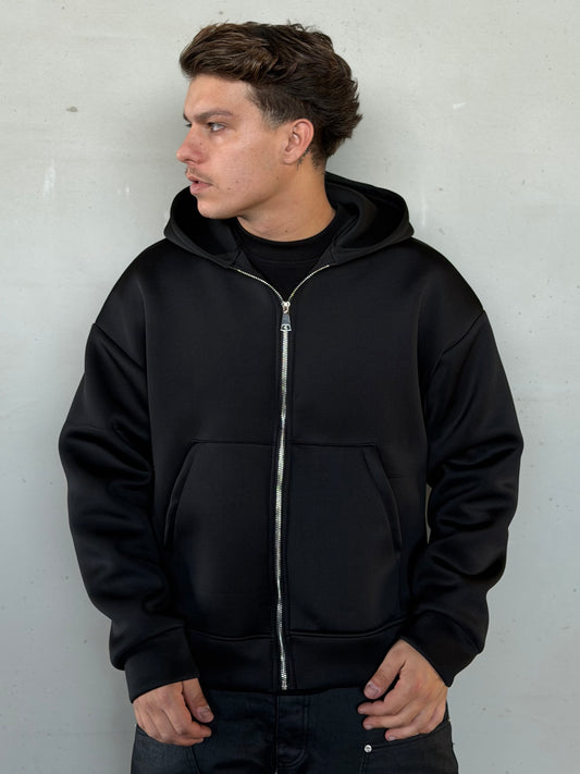 HOODIE ZIP BLACK
