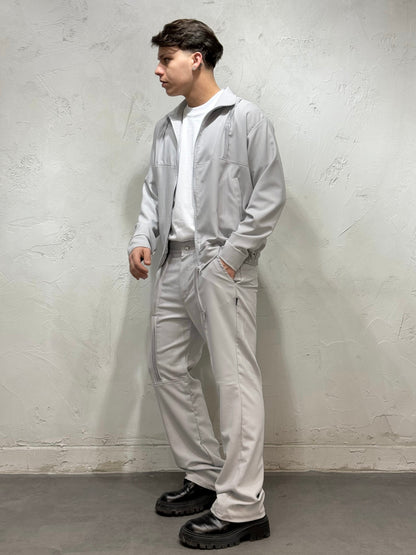 COORDINATO DRAPE WITH ZIP GREY