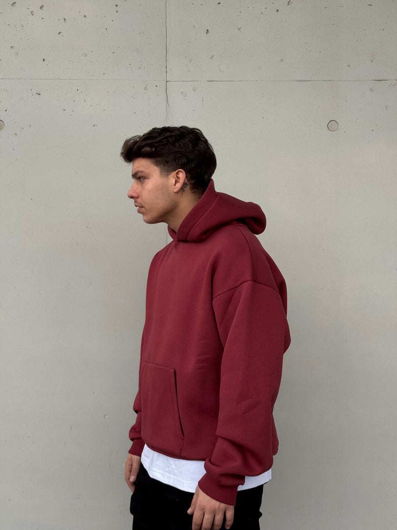 HOODIE BOXY FIT BORDEAUX