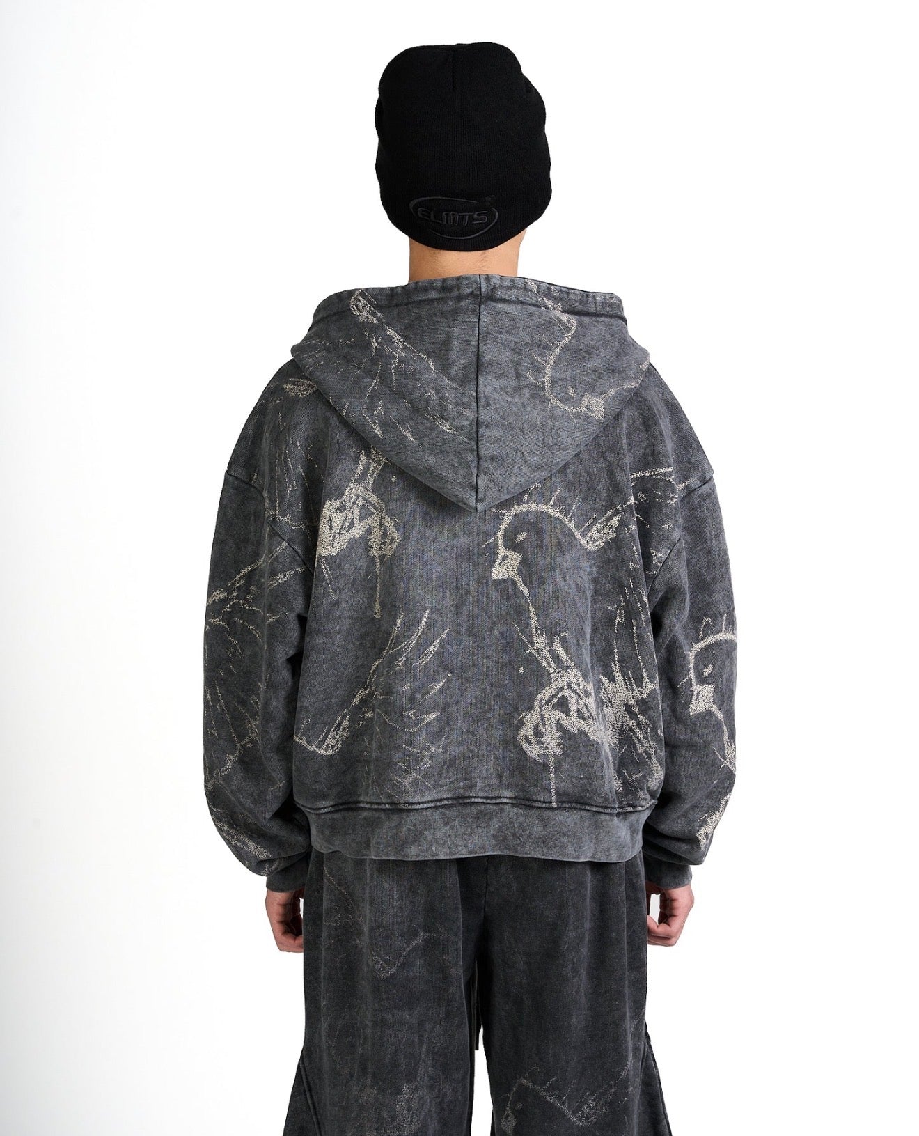 HOODIE ZIP FREEDOM GREY