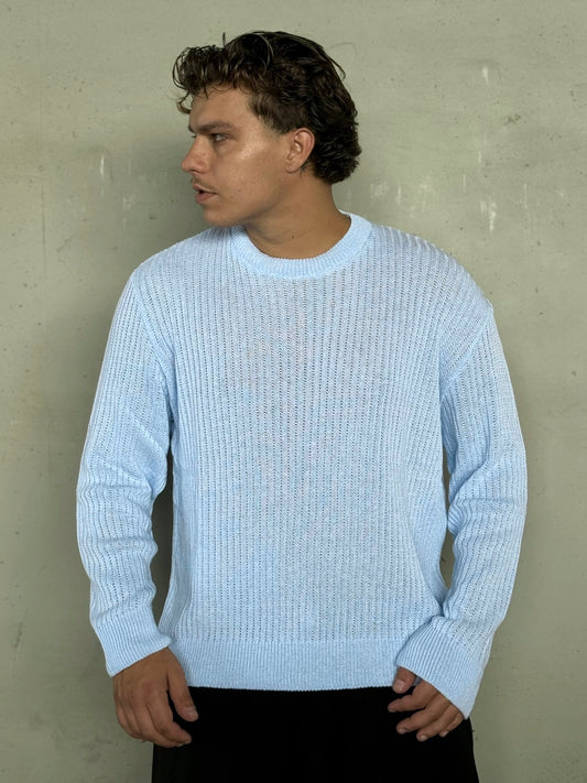 SHIRT LONG SKY BLUE
