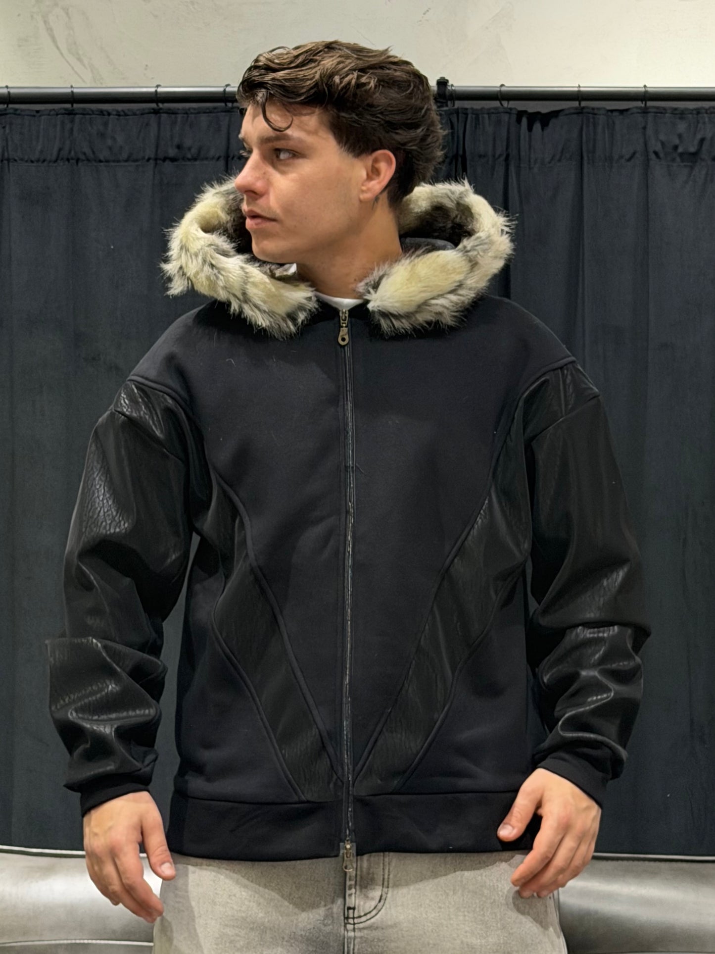 JACKET PELLICCIA BLACK