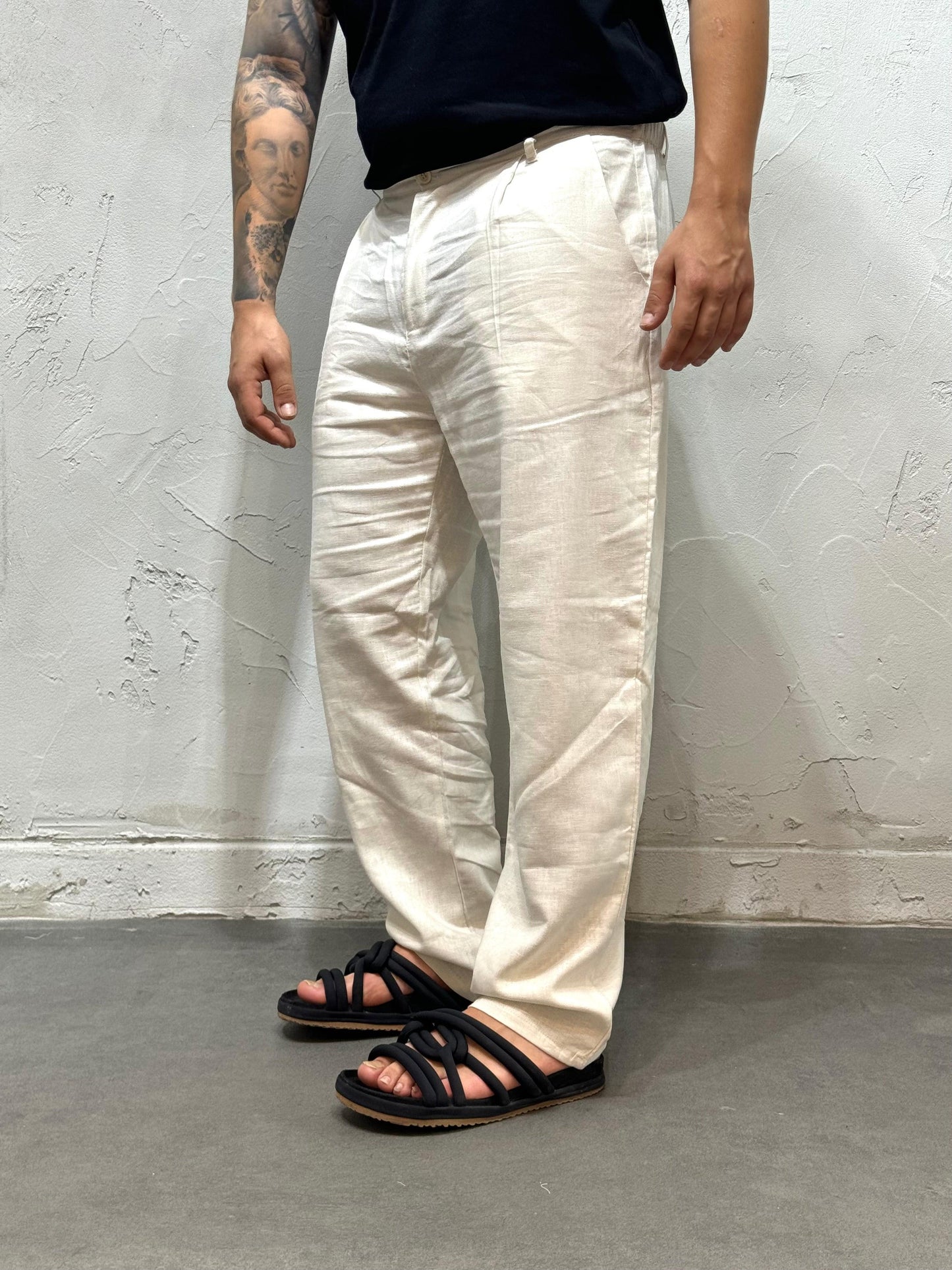 COORDINATO FORMENTERA IN LINO BEIGE