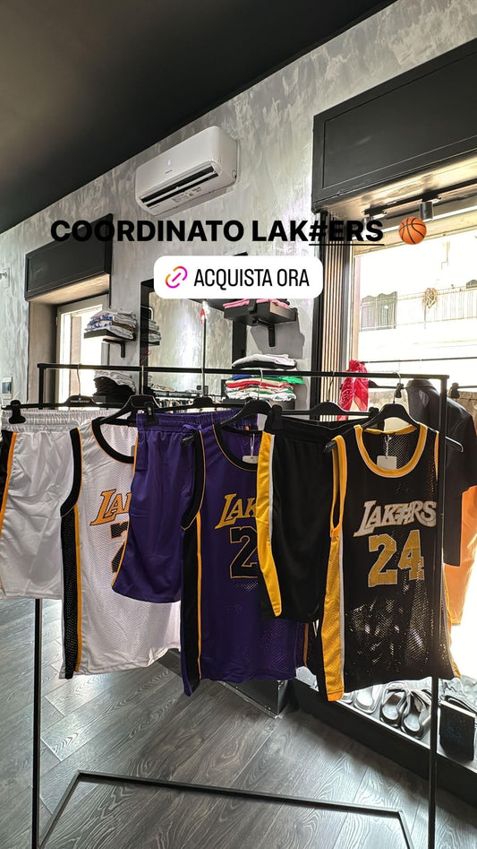 COORDINATO LAKERS* BLACK/GIALLO