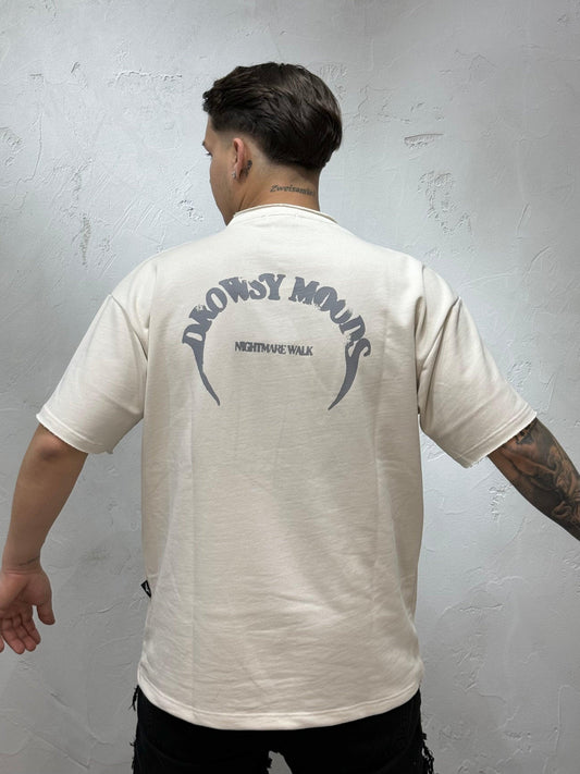 DROWSY MOUDS BEIGE T-SHIRT BY FEAR OF LOVE