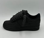 Carica l&#39;immagine nel visualizzatore Galleria, AIRFORCE 1 CUSTOM ROPE LACE NERO
